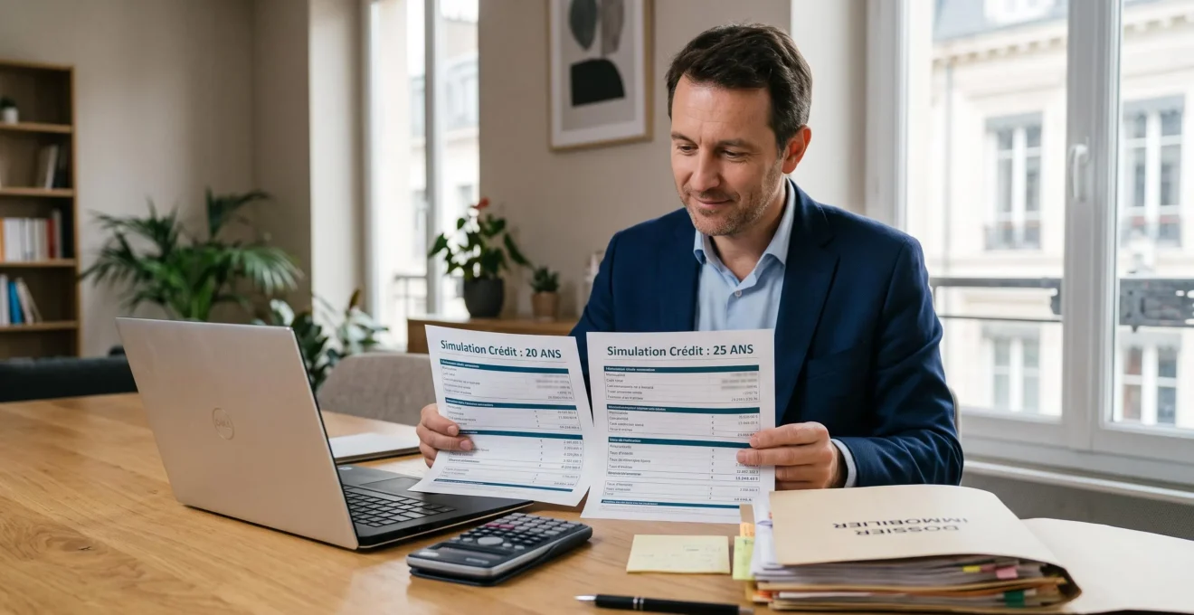 Comparaison d'un crédit immobilier sur 20 ans et 25 ans
