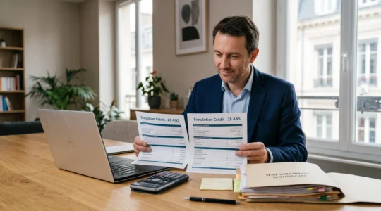 Comparaison d'un crédit immobilier sur 20 ans et 25 ans